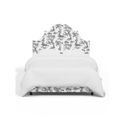 Red from Scalamandre Crafted by Cloth & Company Geneva Bed in Pattern